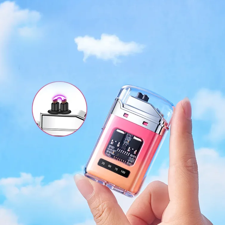Быстрая зарядка usb импульсная зажигалка электрическая с логотипом на заказ двойная дуговая Зажигалка логотип оптом для сигарет