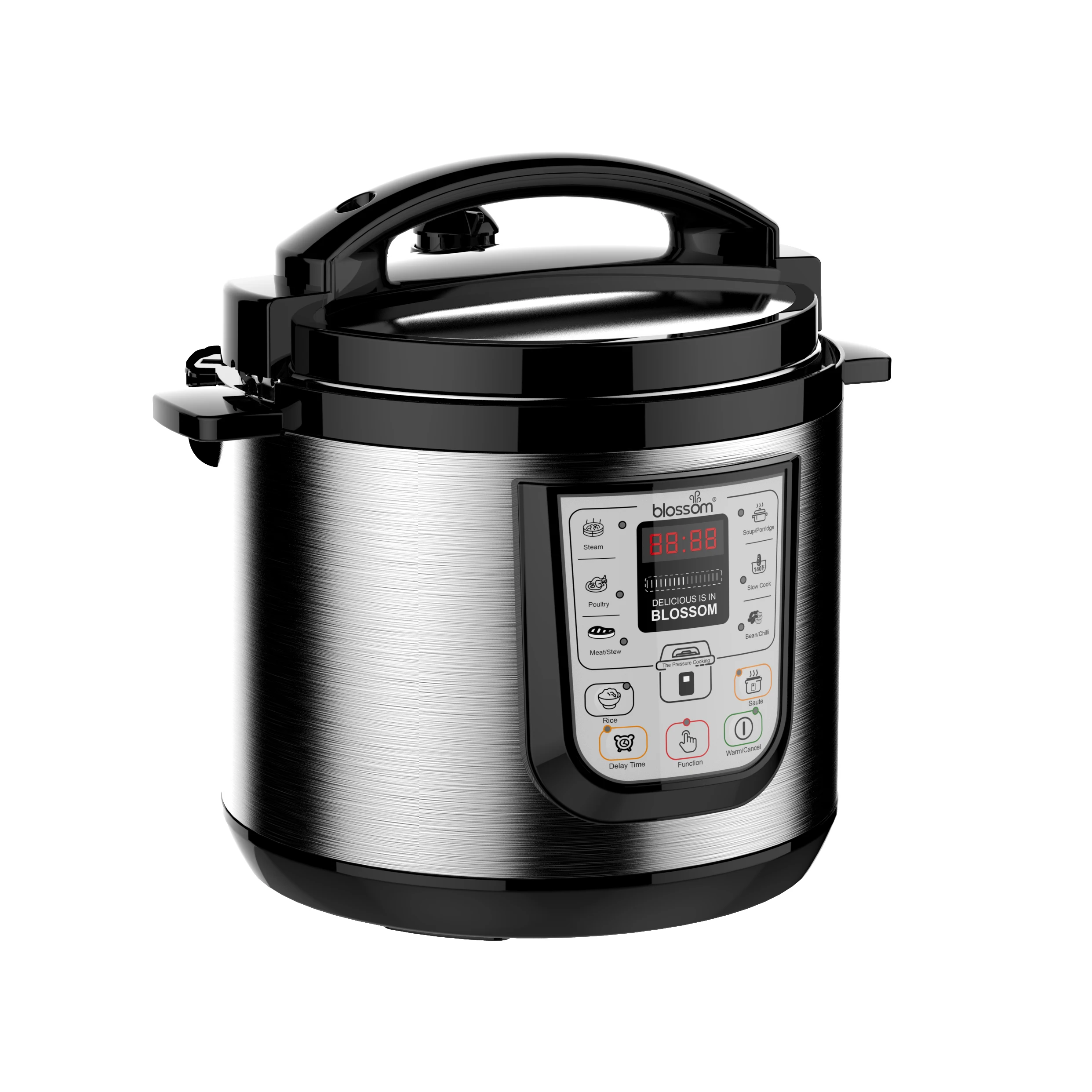 Multi-Functional 6L Electric Pressure Cooker Freon-Free Aluminum Inner Pot for Household and Hotel Use 120V 80Kpa