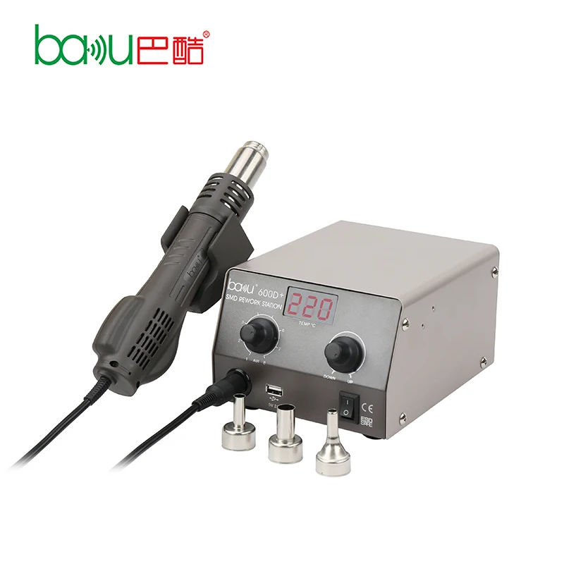 Горячая воздушная станция, тепловой пистолет, наладочная сварочная станция ba-600D +