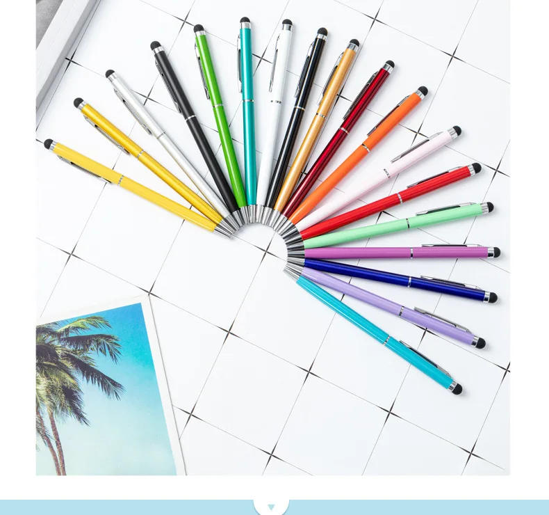 Wholesale 2024 Promotion Price Off Carbon Fiber Metal Touch Screen Ball Pen Stylus Touch Pen