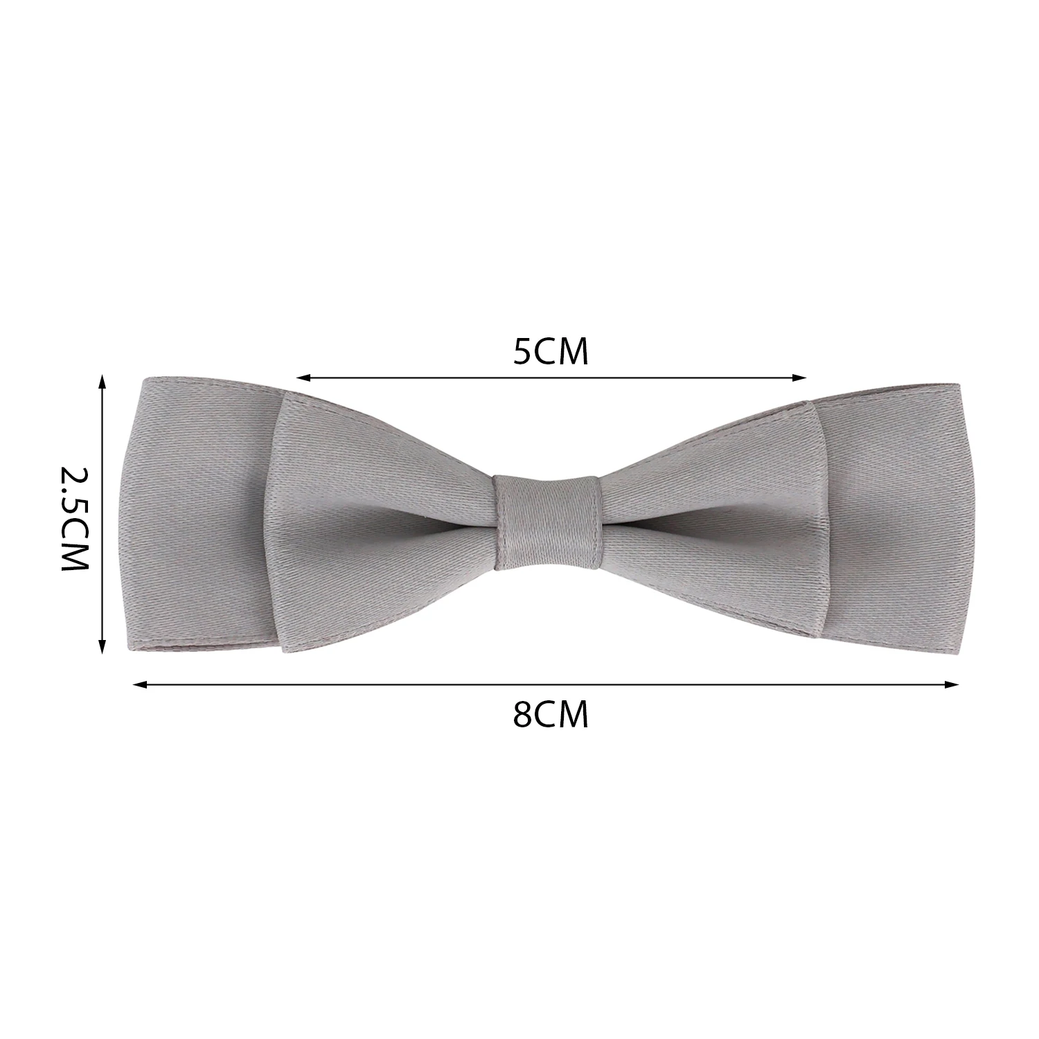 Custom Size Pre Tie Self Adhesive Fashion Sweet Three-dimensional Hand Made Bow Clip Hairpin Accessories Polyester Ribbon Bow