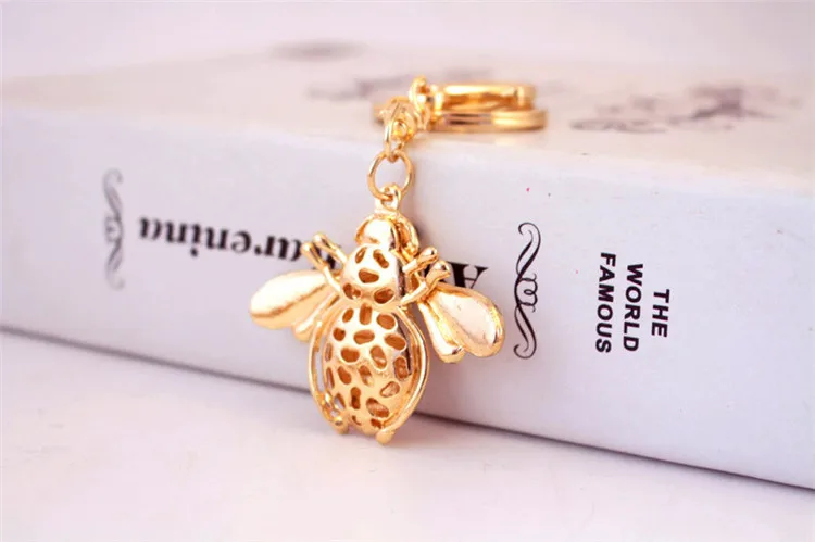 Hot-selling Luxury Car Keychain High Quality Bag Charm Rhinestone Metal Crystal Pendant