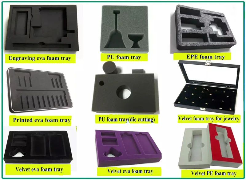 2024 Factory Custom wholesale high quality EPC EVA laptop foam cardboard packaging inserts for watch necklace jewelry packaging