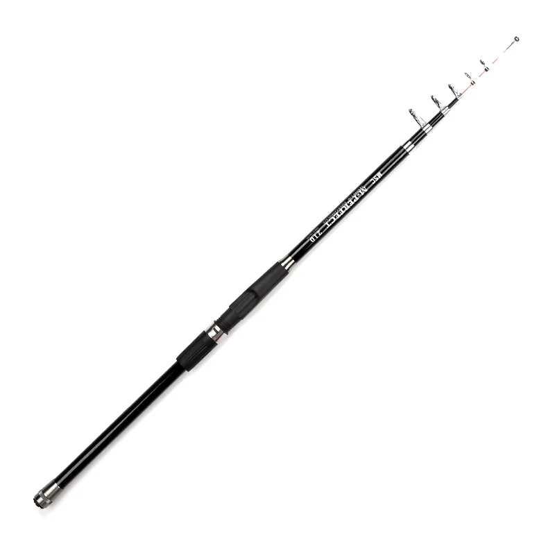 FISHGANG OEM surf fishing rod with luminous soft tip carbon hard 2.1m 2.4m 2.7m 3.0m 3.6m telescopic raft fishing rod
