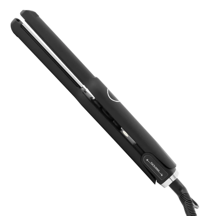 2 in 1 Travel Hair Straighteners  Black Titanium Flat Irons Mini Inch Pencil Flat Iron  Short Hair comb straightener