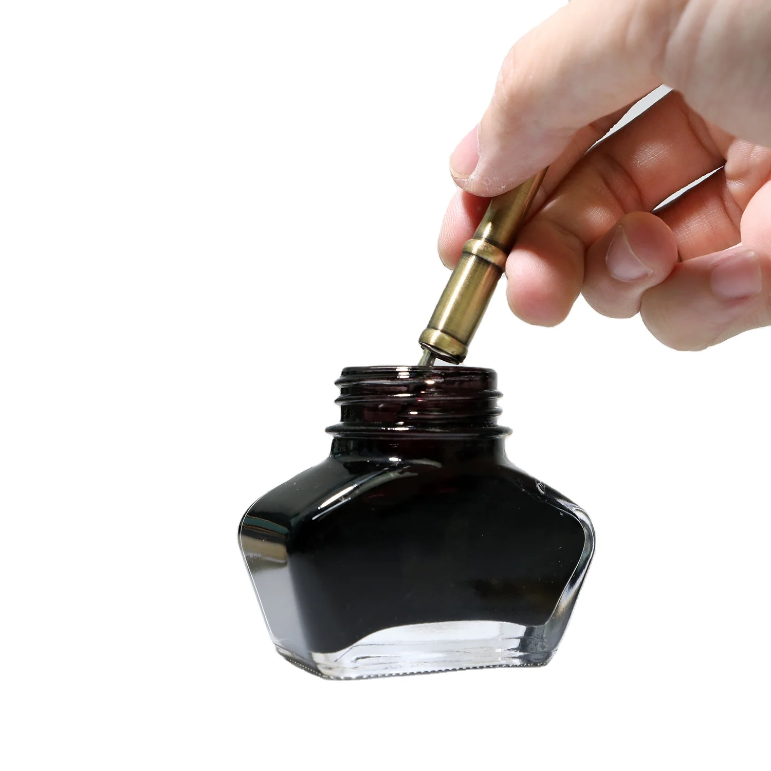 Fountain Pen Ink 25ml 30ml 50ml Custom Glass Inkwell Bottle Quality Calligraphy Drawing Ink