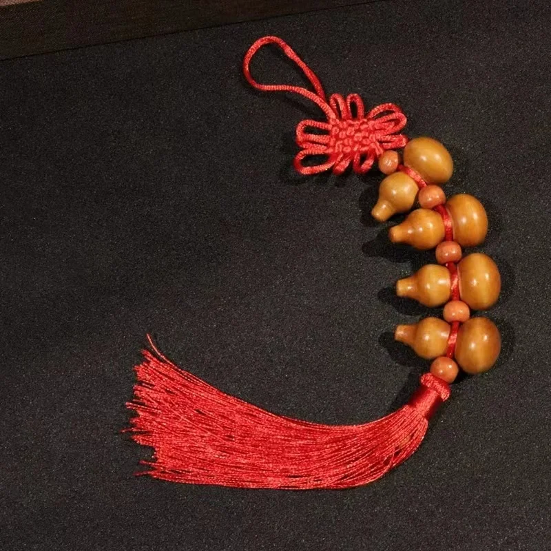 2023 Hot Sale Hanging Mahogany Carving Gourd Protection Lucky Fengshui