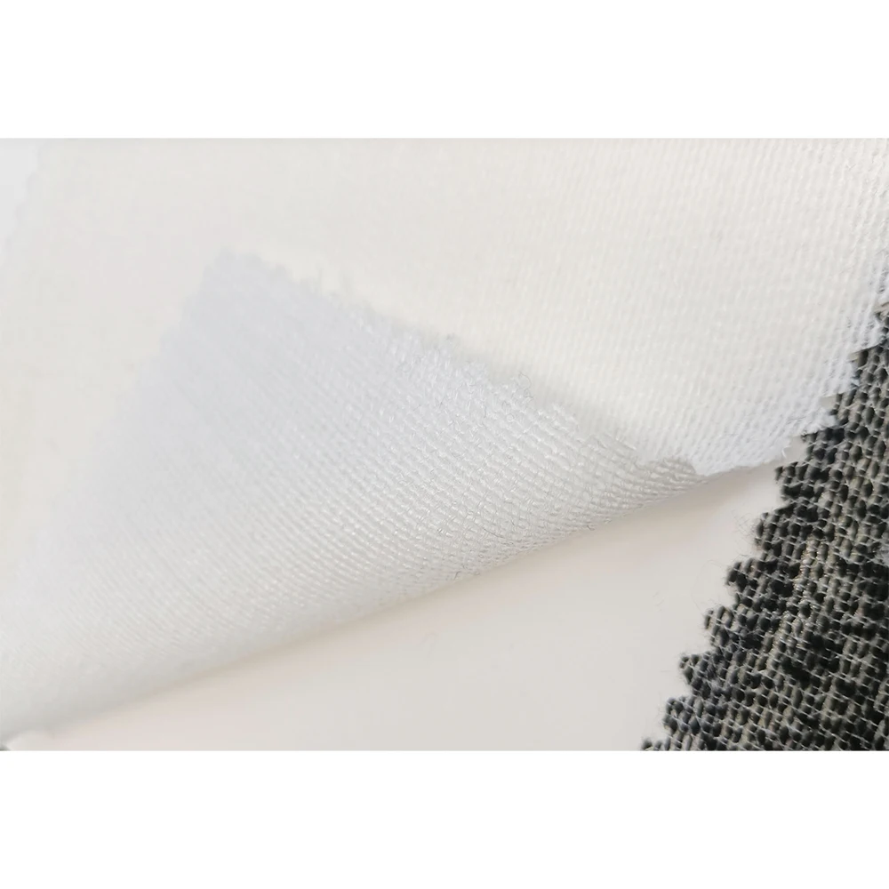 GAOXIN fusible two-bar interlining fabric with glue for garment