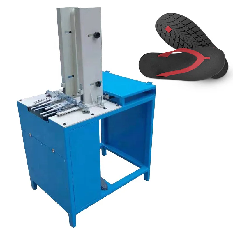Pneumatic Flip flop Strap Attaching Slipper Upper Fitting Sandal Maker EVA Slippers Hole Puncher Machine