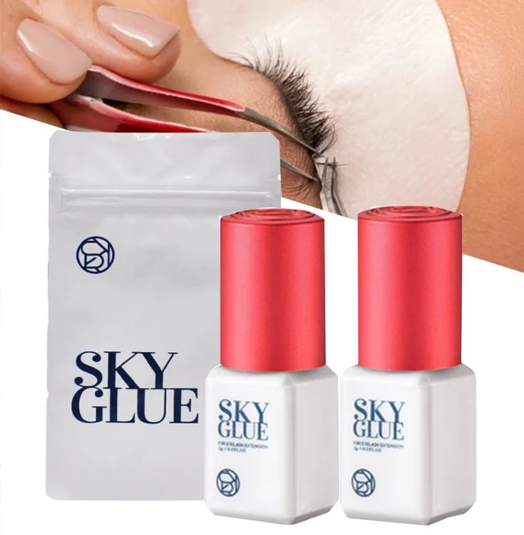 Eyelash Extensions Individual  Red Cap Sky s+ Adhesive eyelash Glues Private Label Korea grafting Glue