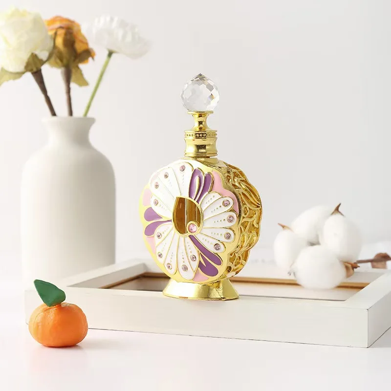 Rose map spot wholesale Middle East Dubai style perfume bottle desert flower perfume bottle sold in Europe and the United States