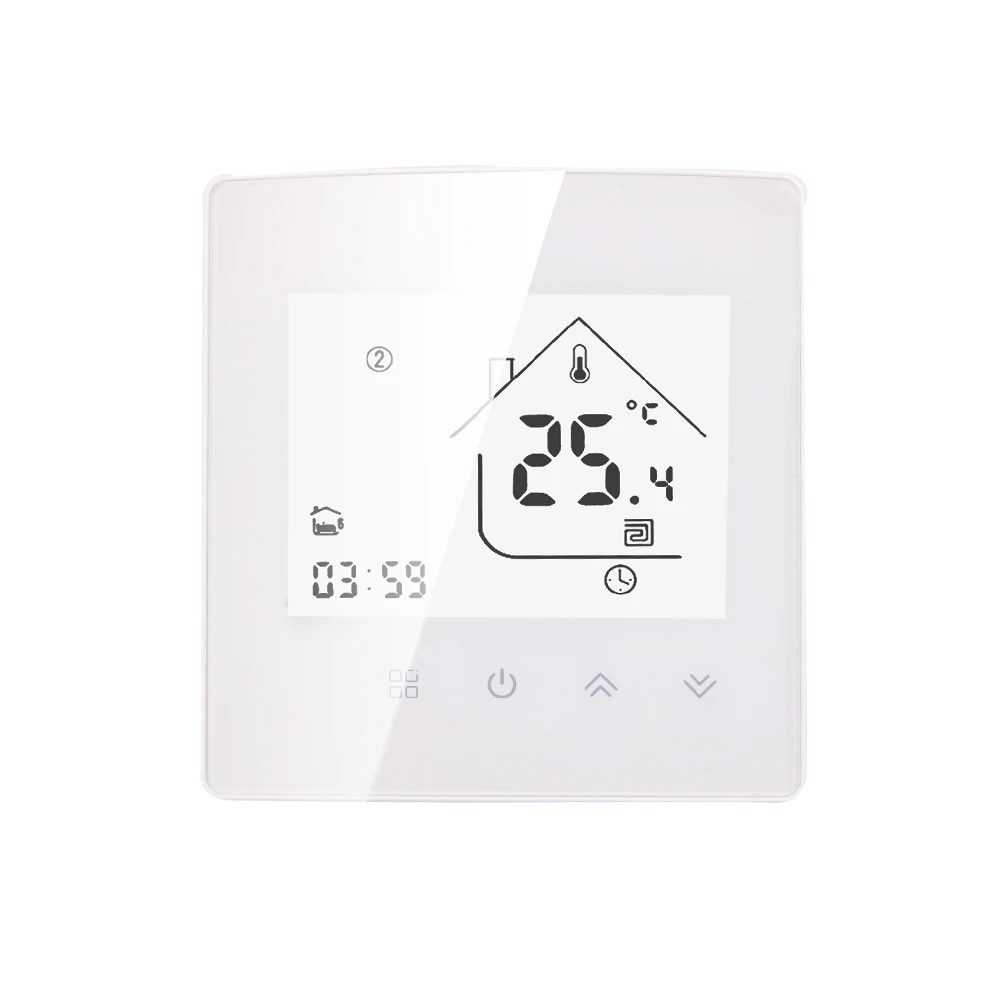 Smart Tuya WiFi Electric 16A Floor Heating Thermostat Temperature Controller with External Sensor Probe