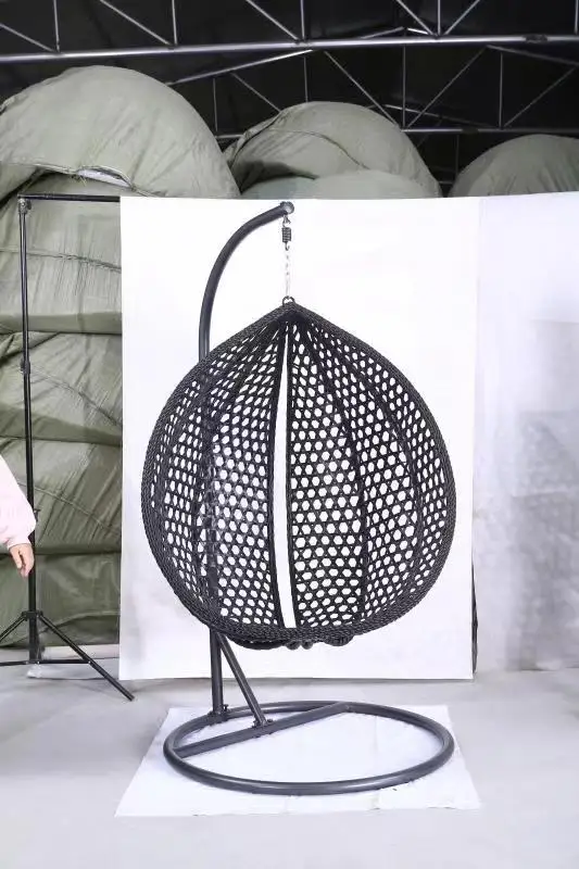 Hanging living room furniture rattan folding swing chair cheap egg chair for sale