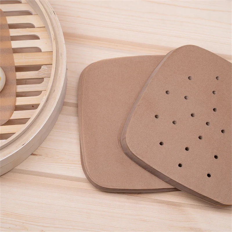 Perforated Steaming Paper Steamer Liner air fryer Parchment Paper cooking sheet