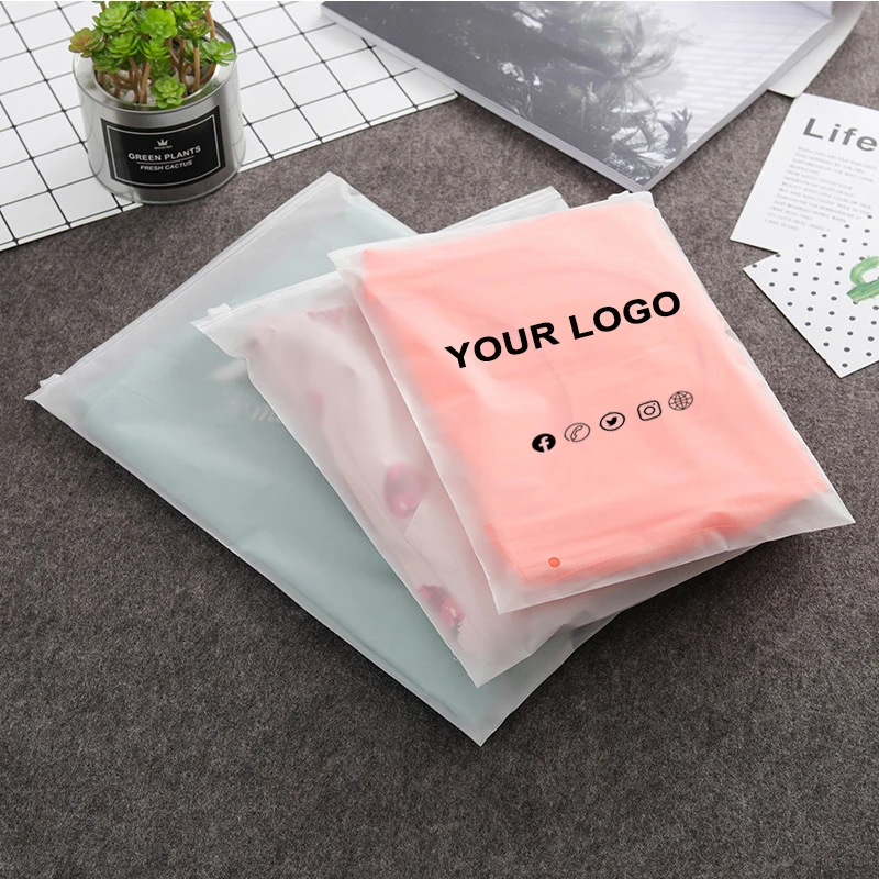 Customized plastic Transparent PE Resealable Slider zipper bag Clothing storage ziplock bag for package