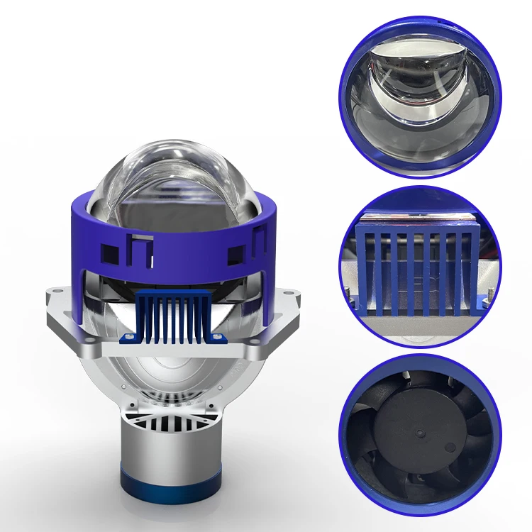 Wholesale Automotive Car Headlight 2 3.0 inch bi led Laser Projector Lens 9007 h4 h7 New Arrivals Fog Lens Lamp With Bracket