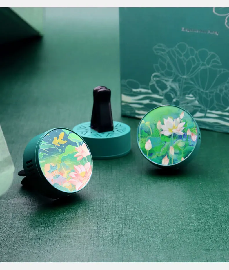 Custom Car Air Conditioning Vent Perfume Clip Metal Spray Paint Car Air Freshener Free Design Car Aromatherapy