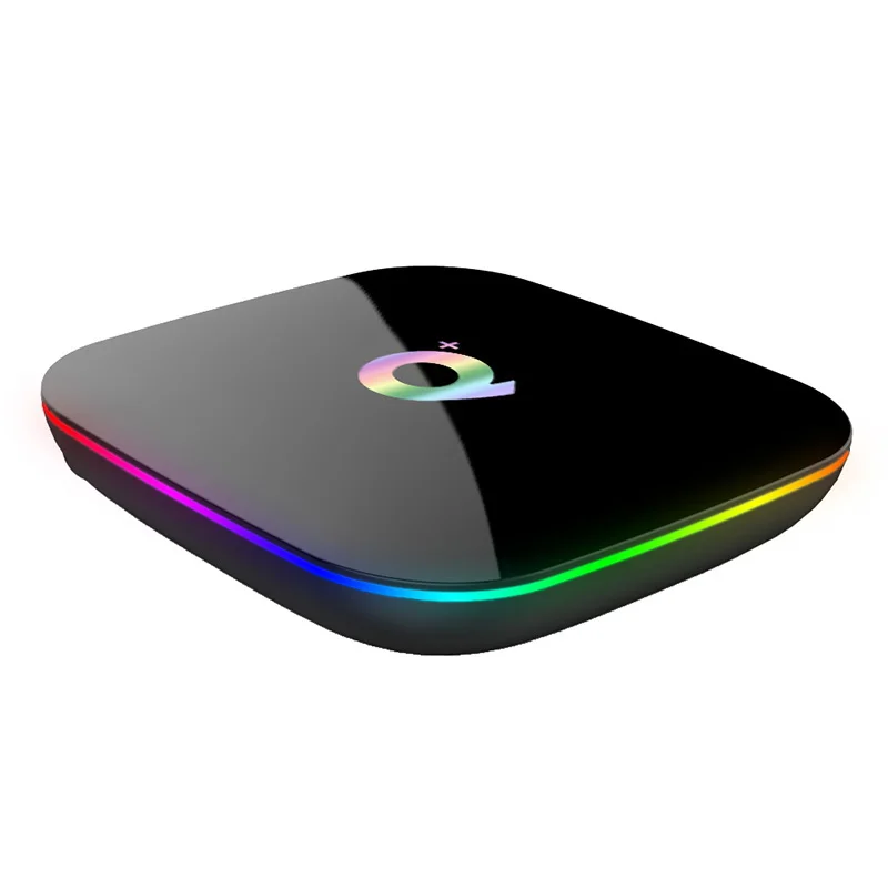 New design Qplus 4GB Ram 32GB Rom Smart android tv box Q+ Q plus support HDR+ 6K android 9.0 tv box with usb 3.0