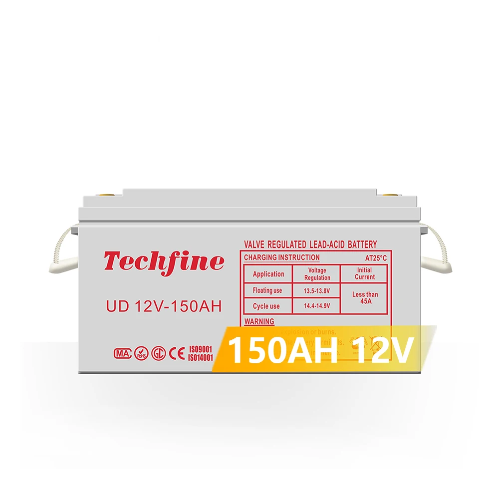 Hot Selling 150AH 12V Rechargeable Lead Acid Battery Front Terminal Deep Cycle Battery