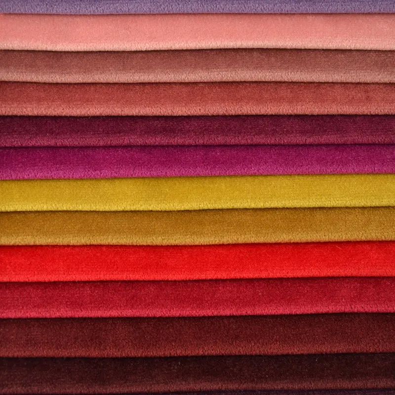 Multi Colors Home Textile 100% Polyester Italy Velvet Fabric Italian Velvet Fabric
