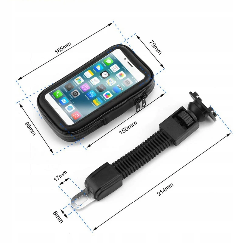 Waterproof phone bag uchwyt na telefon do roweru motocykla ATV mirror