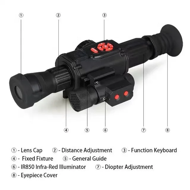 2024 Hunting Tactical Night Vision Mirror 4X Night Vision Mirror HK27-0030 Night Vision Telescope Factory Wholesale Price