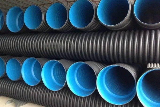 УФ-устойчивая двухслойная гофрированная труба HDPE для канализации