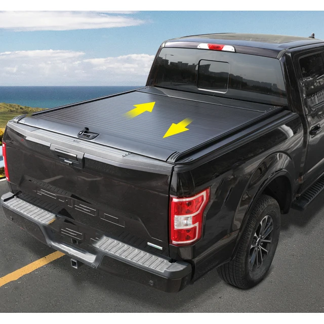KQD Top Quality Aluminium Manual Tonneau Cover With Lock Universal For 4x4 Pick UP Truck