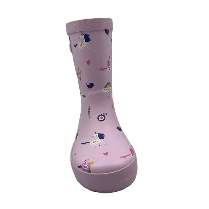 Baby Girl Pink Cute Rain Boot Wellington Boot Kid Brand Rain Boots Waterproof