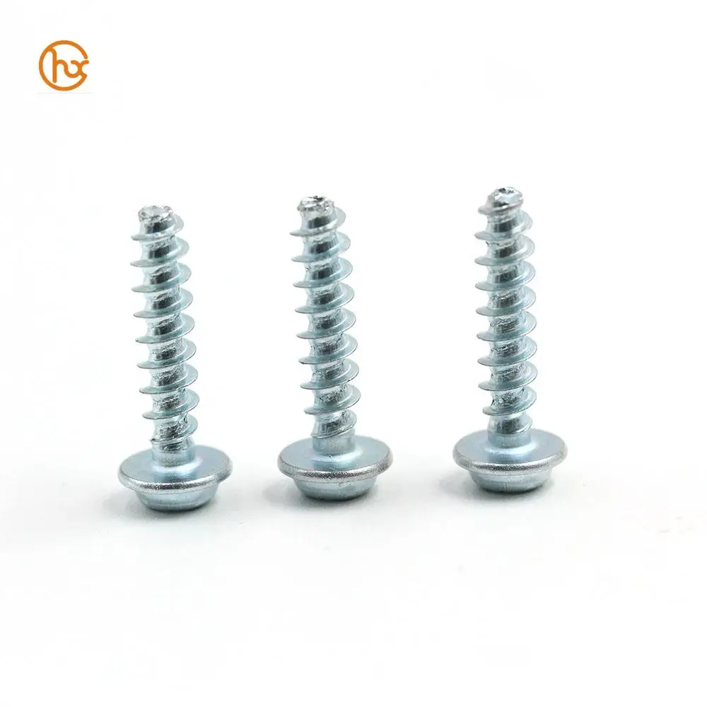 DGHX M1.2 M1.4 M1.6 M1.8 M2 M2.2 M2.5 M3 M4 M5 Steel zinc plated self tapping thread forming PT screw for plastic
