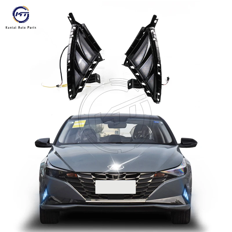 LED DRL daytime running lamp headlight for Hyundai Elantra 2021 auto light accessories