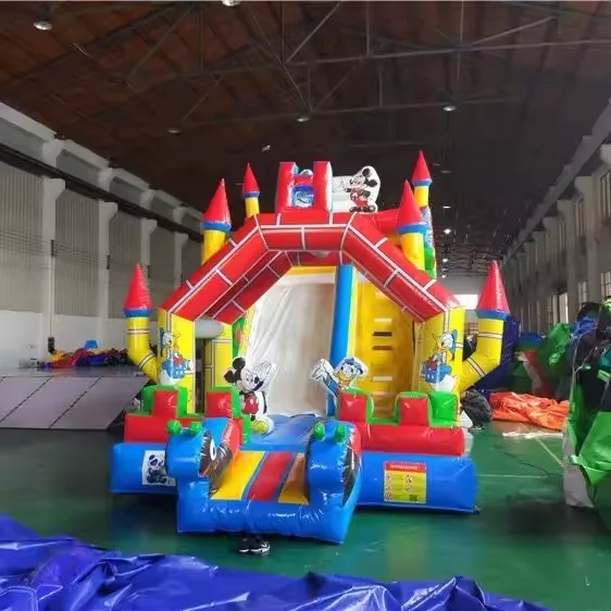 Commercial PVC Inflatable Slide Backyard Party Hot Summer Fun Climbing Inflatable Dry Slide Combo For Kids