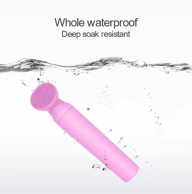 Home Use High-frequency 7-in-1skin cleansing sonic facial cleansing device handheld waterproof deep clean electric face cleanser