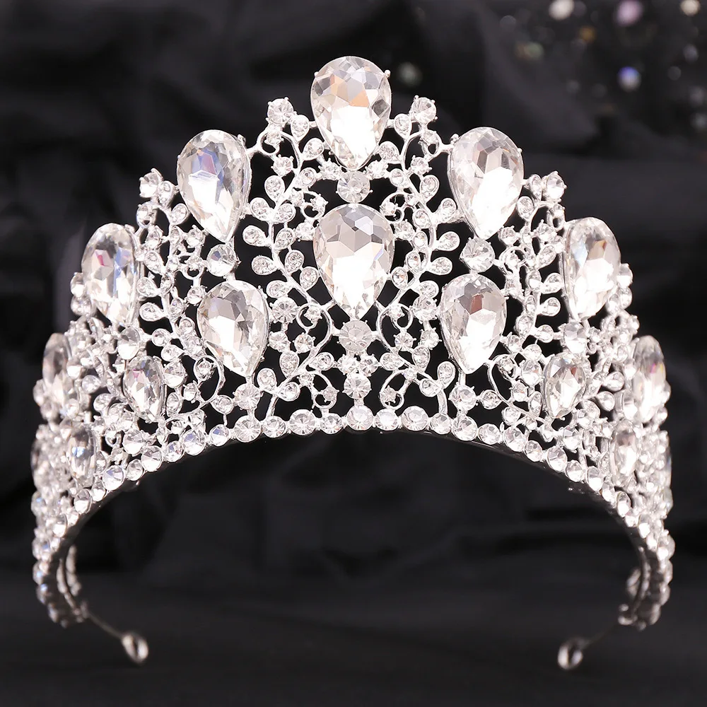 Crystal Tiaras And Crowns Bride Headdress Bridal Diadem Princess Wedding Crown hairband Ornaments