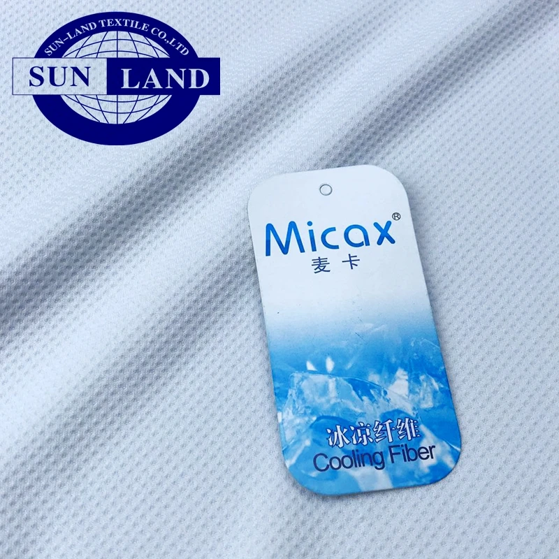 Micax 50% нейлоновая Полиэстеровая трикотажная прохладная сотовая сетчатая ткань для спортивной одежды быстросохнущее полотенце