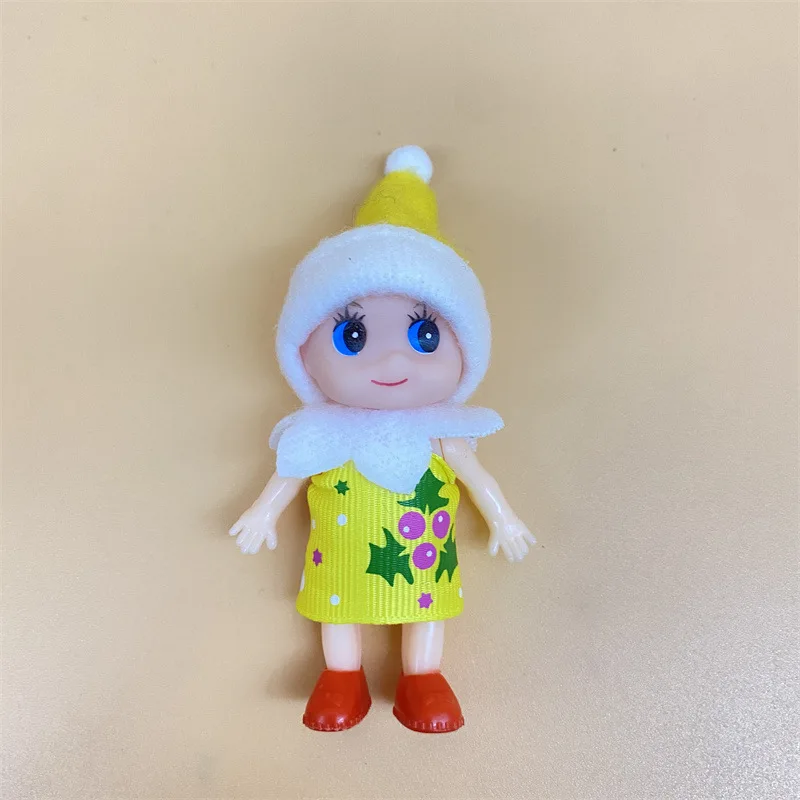 Creative Christmas Baby Elf Doll Bookshelf Table Ornaments Toy Resin Car Decoration Toy