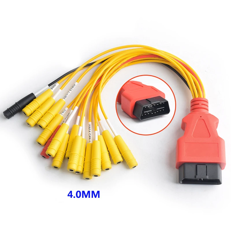 Wholesale 16in1 Universal J1962 OBDII JumperAdapter Cable OBD 2 Male Female Header Car Diagnostic Breakout ECU Programming Wires