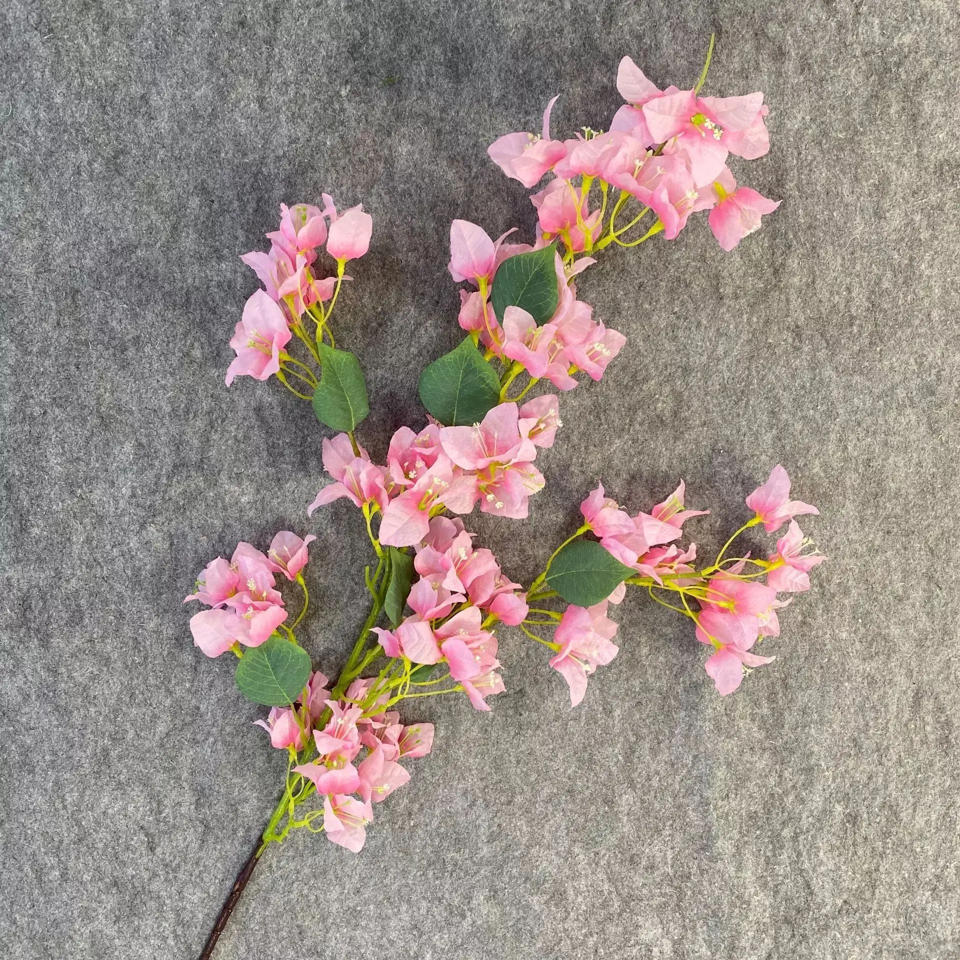 Wholesale Wedding Decor Garden Artificial Triangle Plum Bougainvillea Branches Plant Tree Silk Flowers