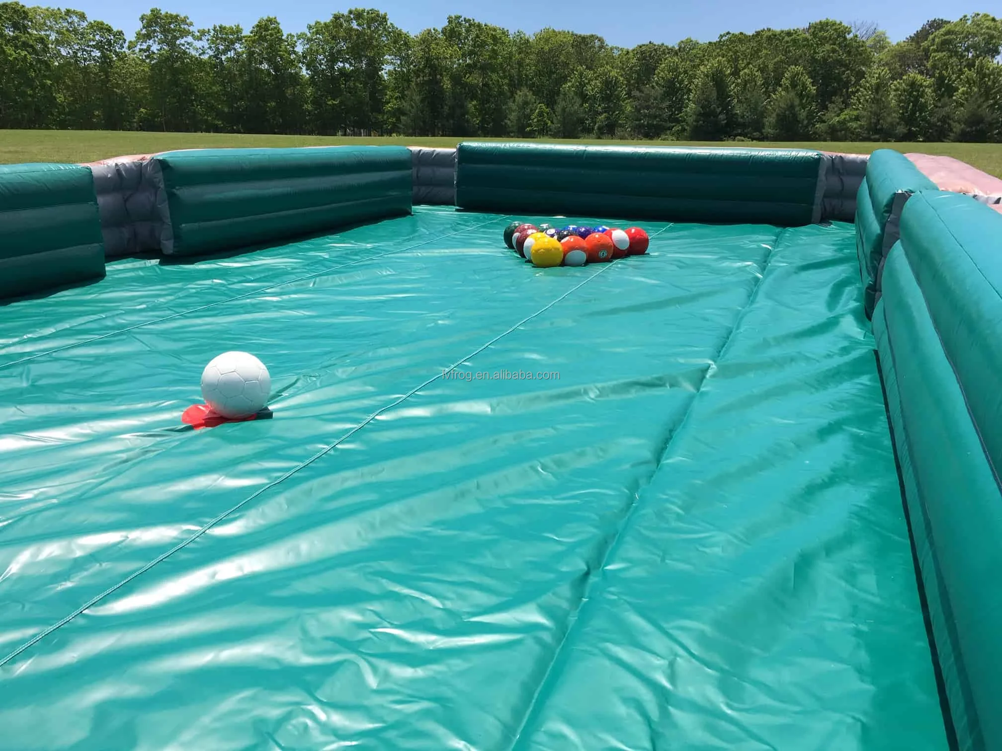 Attractive inflatable pool Table tennis ball inflatable billiard table games for child or adult team building games