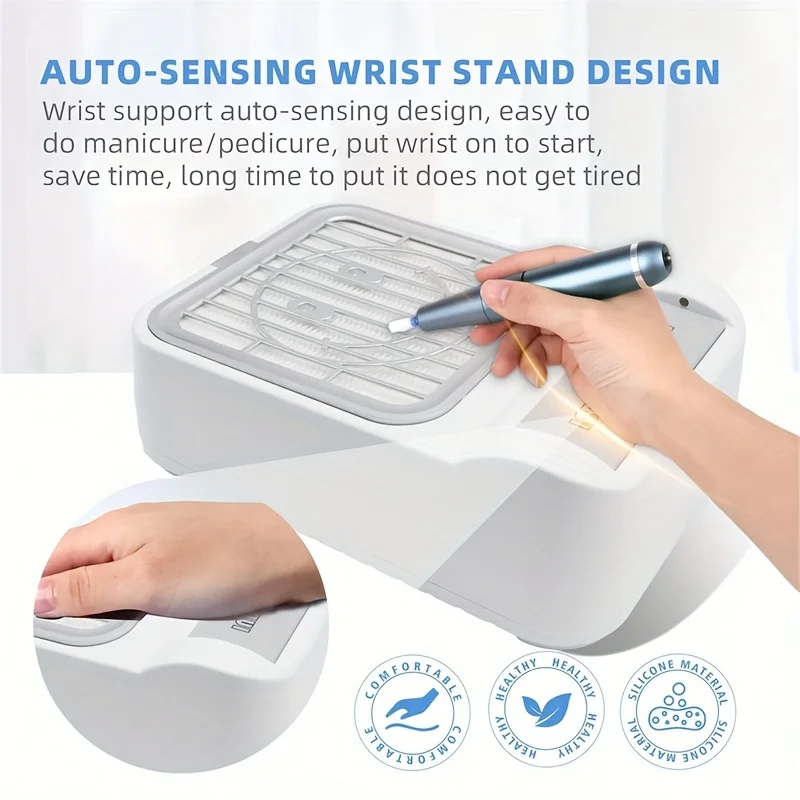 Wholesale Nail Dust Brush Cleaning Collector Professional Nail Dust Extractor Vacuum Cleaner For Nail Salon Manicure Machine