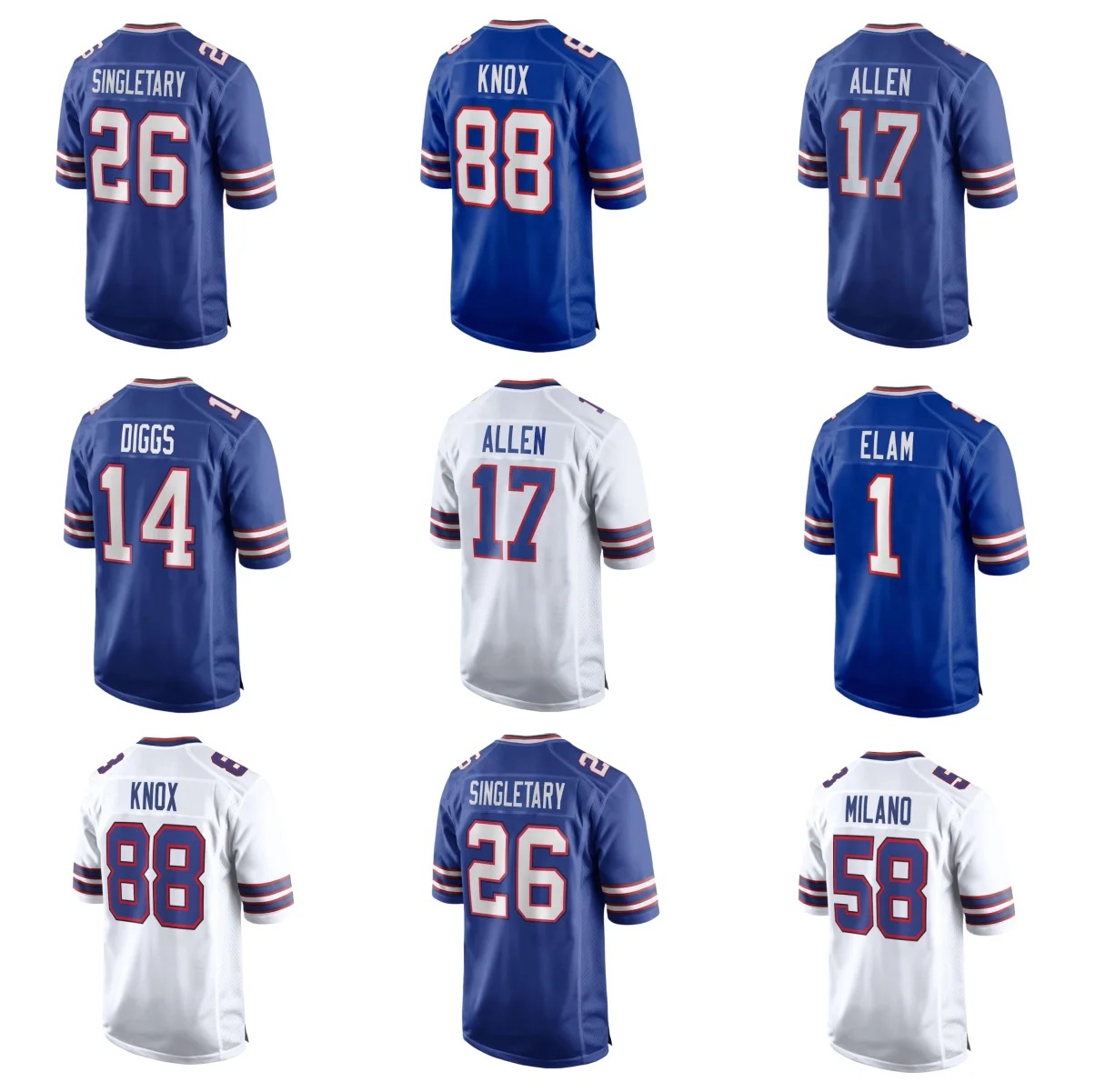 Вышитая Американская Футбольная майка 17 Josh Allen 0 Keon Coleman 86 Kincaid 58 Matt Milano 88 Dawson Knox
