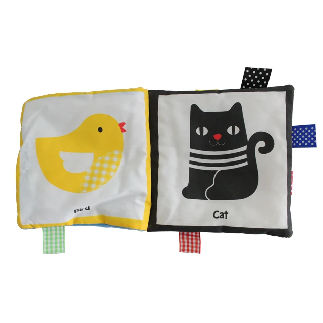 Baby Cloth Book With a Handle  Children Early Education Books Fabric Soft Book