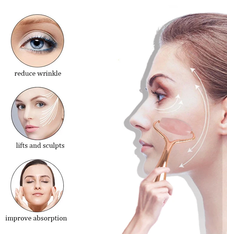 Praying Mantis Masajeador De Guasha Masaj Aletleri Noiseless Custom Anti Aging Private Label 3D Jade Roller For Face