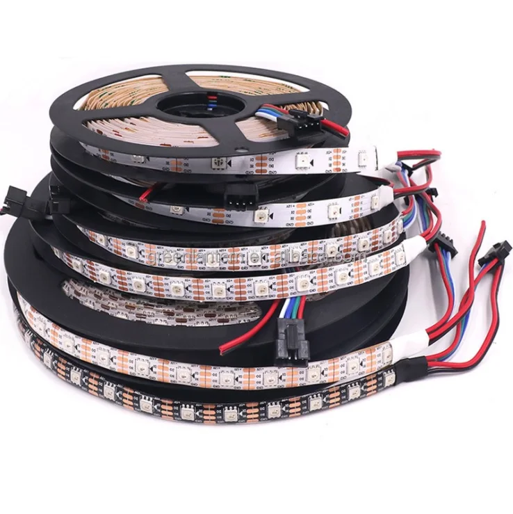 Светодиодная RGB лента WS2815 12 В постоянного тока 144 светодиодов/м 60 индивидуально Адресуемая Волшебная полноцветная светодиодная