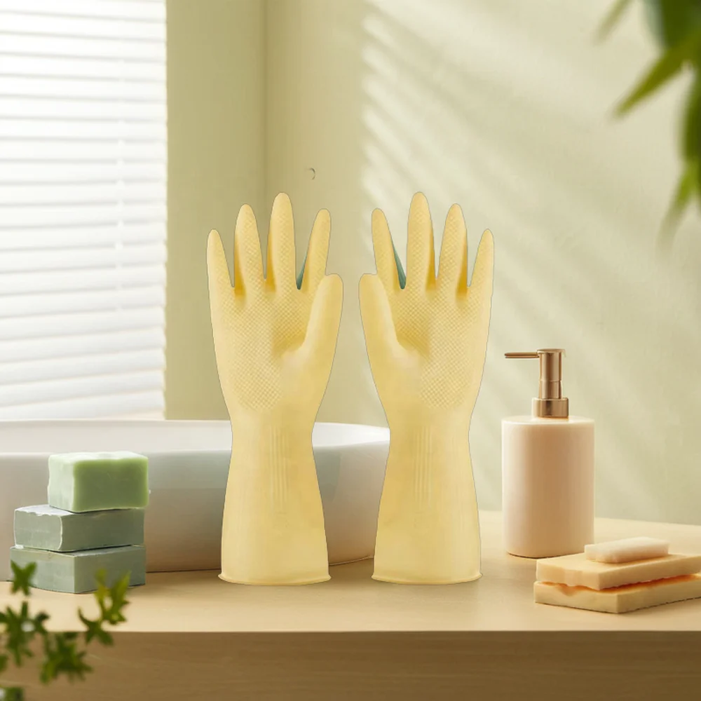 SunnyHope Waterproof Household Kitchen Cleaning Set Includes Washing Bowl and Washing Clothes for Safety Gloves Use