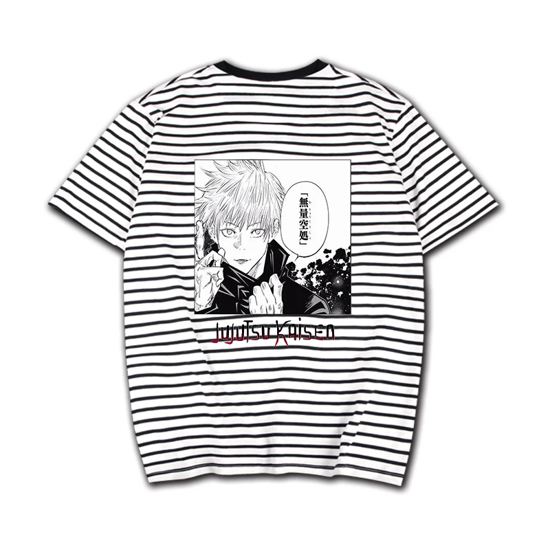 
Jujutsu Kaisen 2021 New Design Cotton Split Side Short Sleeve Casual T Shirt men shirts 