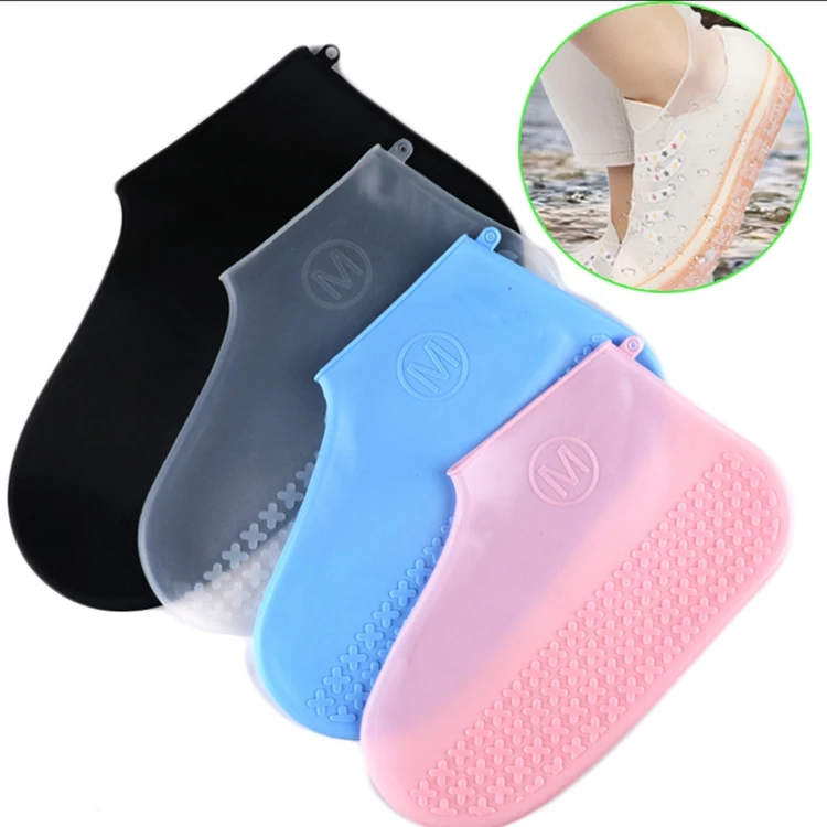 Wholesale Factory Hot Sale Silicon Protective Rain Shoes Cover Anti-slip Reusable Rubber Waterproof Silicone Shoe Cover