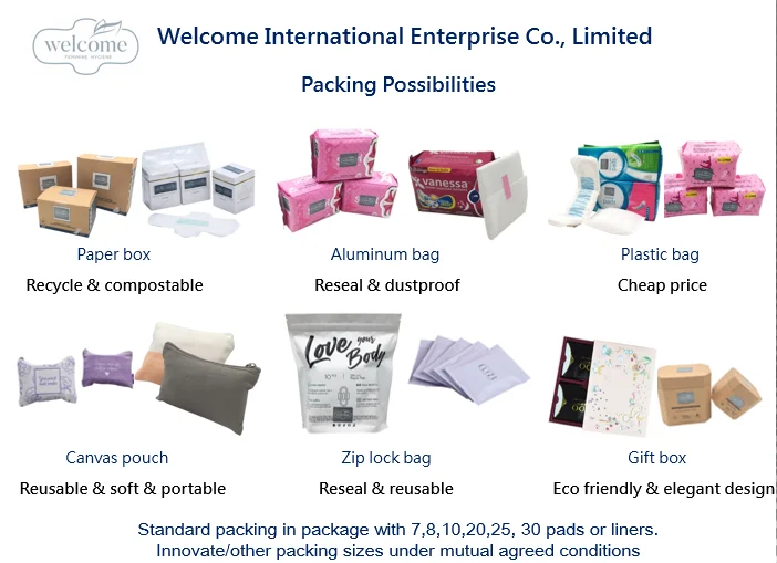 Other feminine hygiene products in Russia market Wholesale Longrich woman 100 organic cotton biodegradable menstrual pad .png
