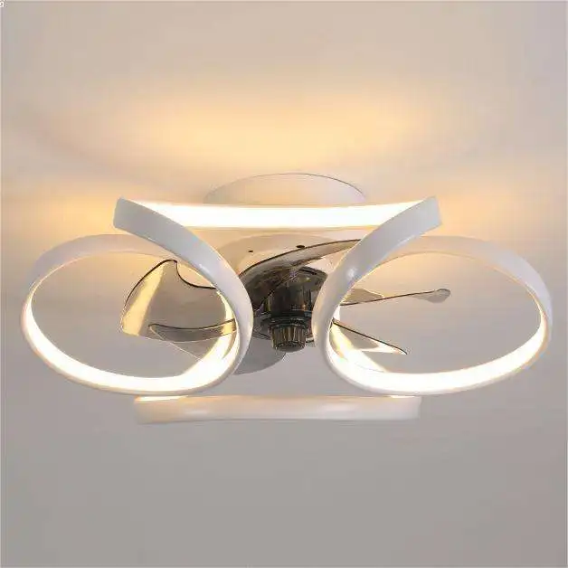 Modern Ceiling LED Lights for Home Bedroom Living Room Fixtures Round remote controller led ring lamp with fan