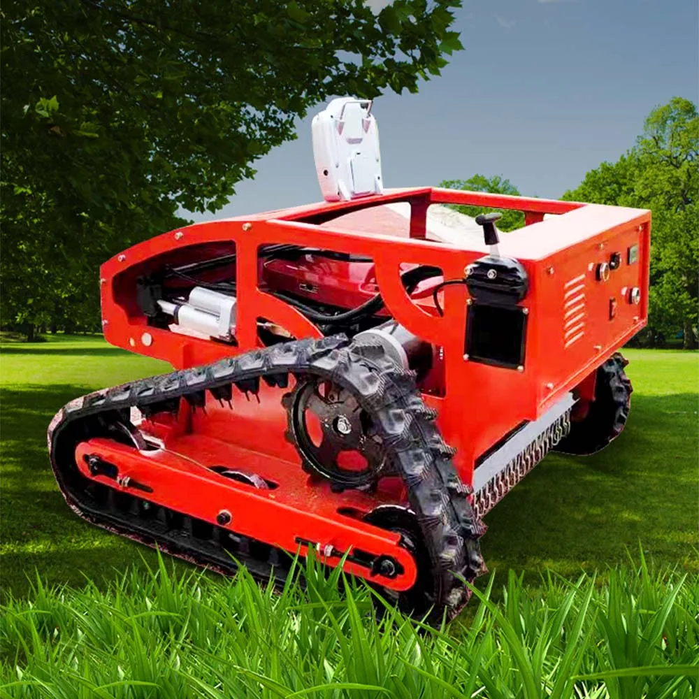 Smart Mini Crawler Metal Grass Cutting Lawnmower Electric Cordless Remote Control Blade Rotary Garden Lawn Mower